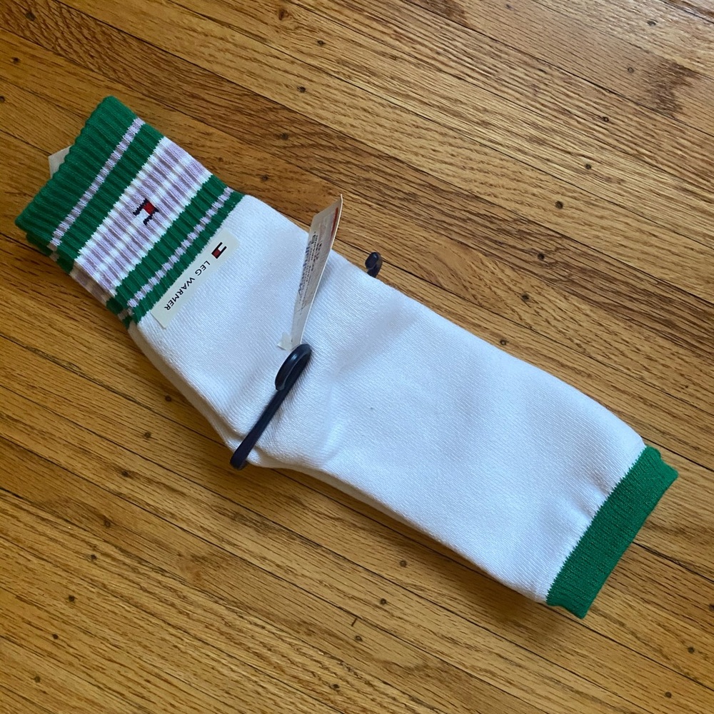 Tommy Hilfiger White and Green Socks